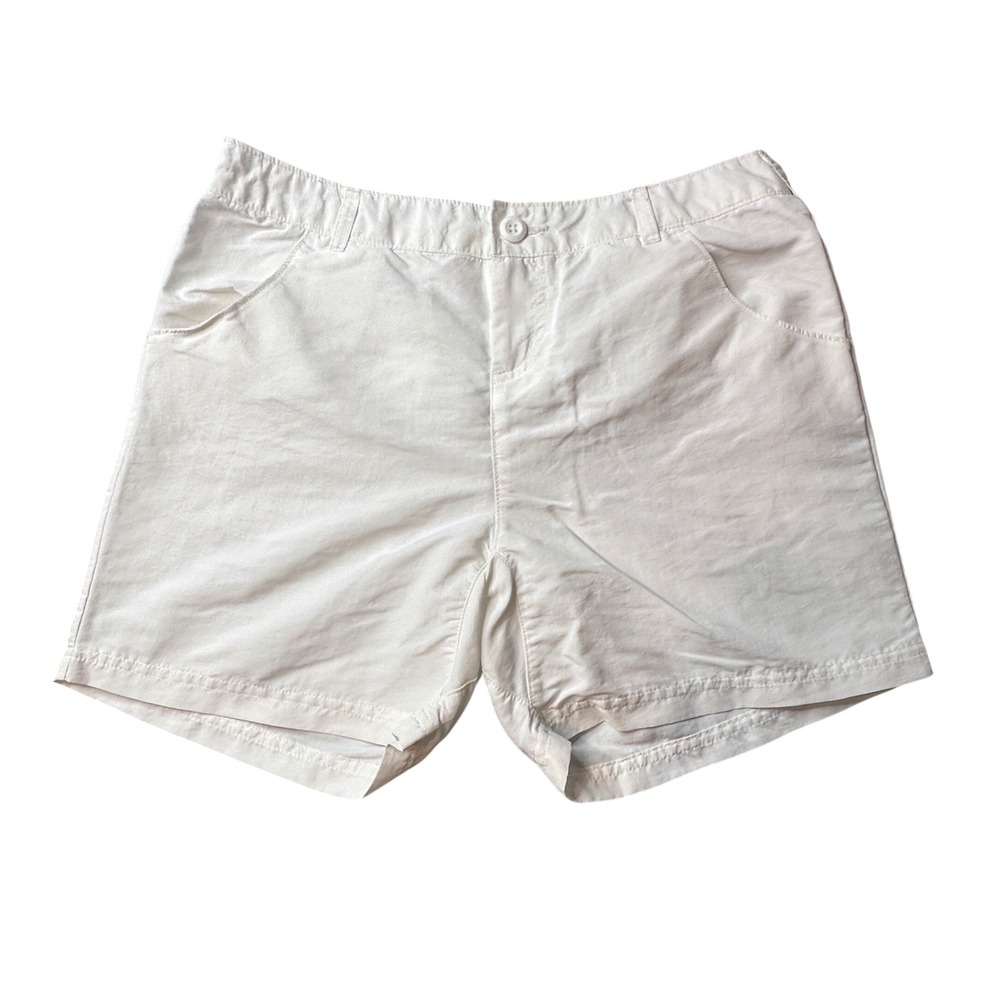 Columbia Shorts Womens 10 White XL9393 Sandy River Cargo Hiking Outdoor Casual